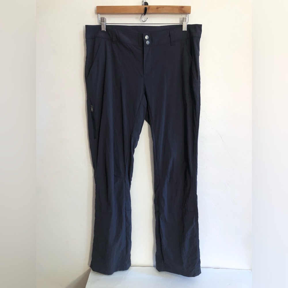 Columbia Women's Size 14 Dark Blue Gray Omni-Shield Outdoor Hiking Pants